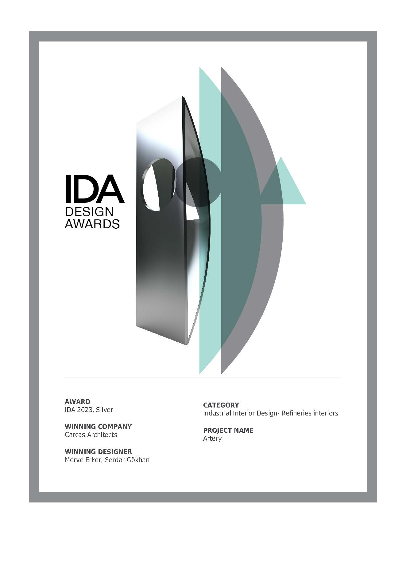 IDA Winner Certificate 1